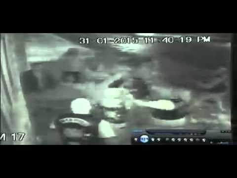 Surveillance video of biker brawl WARNING  GRAPHIC