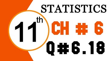 1st Year Statistics Chapter 6 Question 6.18 - 11th Class Statistics Chapter 6 Probability