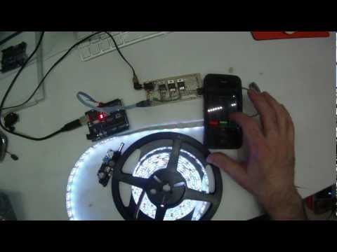 ARDUINO, TOUCHOSC, PROCESSING AND RGB STRIP LED CONTROL WITH IPHONE