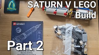 LEGO Ideas SATURN V Rocket - step by step build [Part 2]