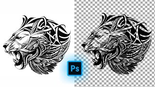 How to remove white background and make it transparent in Photoshop screenshot 2