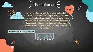 Penerapan metode euler pada osilasi pegas teredamUntitled video   Made with Clipchamp 1