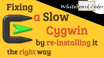 Fixing a Slow Cygwin by Re-installing it the Right Way