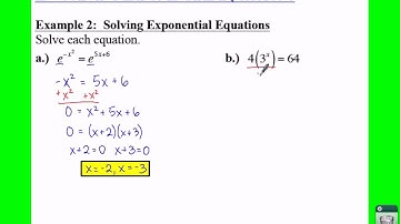 PC: 3.4 Notes: Example 2 - Solving Exponential Equations