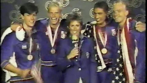 1984 Olympics Men's 4x100 Medley Relay Swimming Race