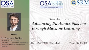 Guest lecture on Advancing Photonics Systems through Machine Learning