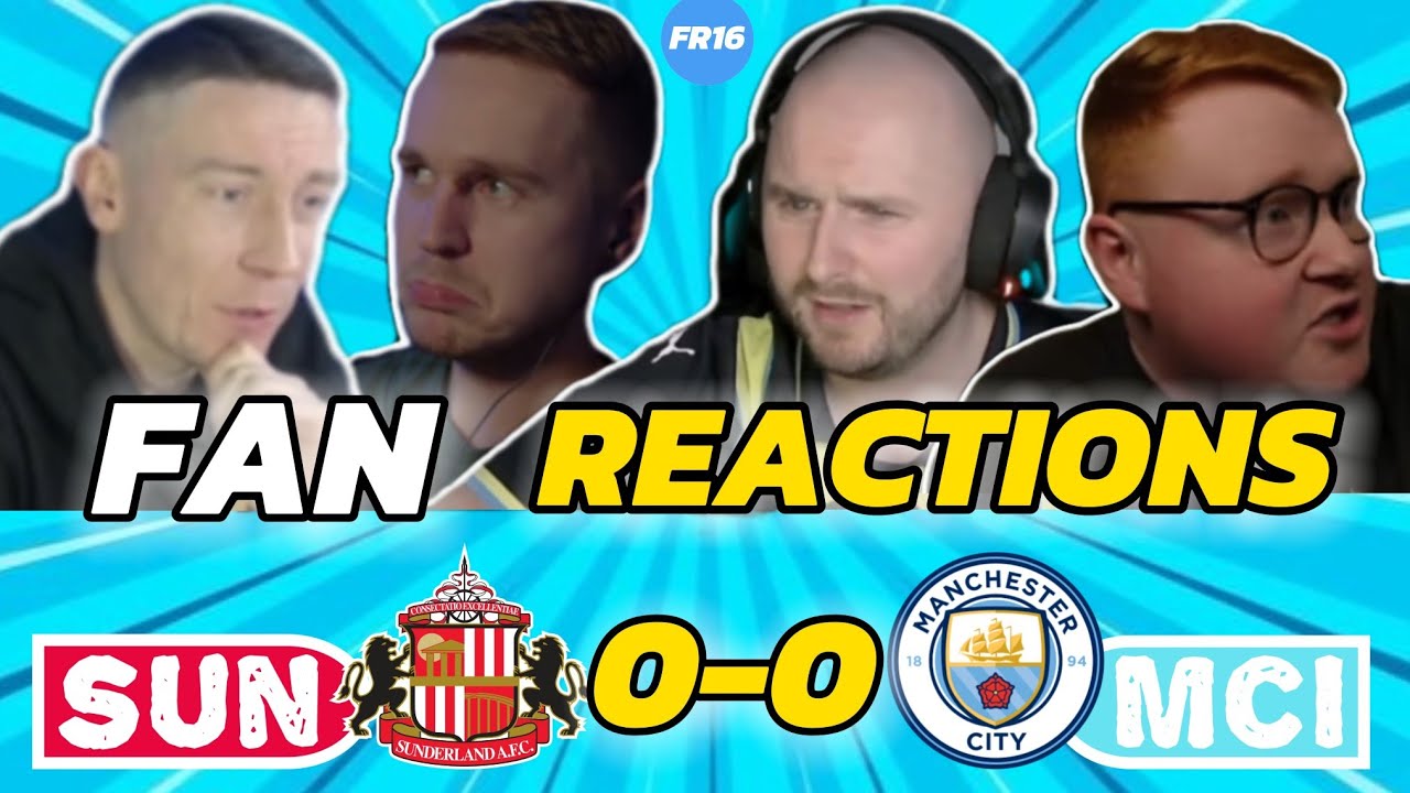 MAN CITY FANS GUTTED 🤣 REACTION TO SUNDERLAND VS MAN CITY 0-0 | PREMIER LEAGUE