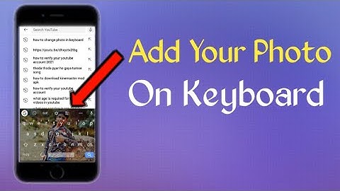 Add your photo on mobile keyboard