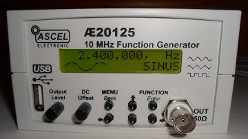 Ascel Electronic AE20125 10MHz Funktionsgenerator Vorstellung