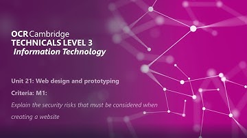 Cambridge Technicals L3 IT : Unit 21 Website Design and Prototyping Merit 1 (M1)