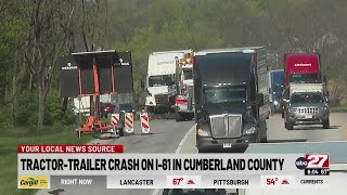 Tractor-trailer crash on I-81