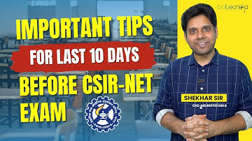 Important Tips For Last 10 Days Before CSIR NET June 2024 Exam #csirnet #exam