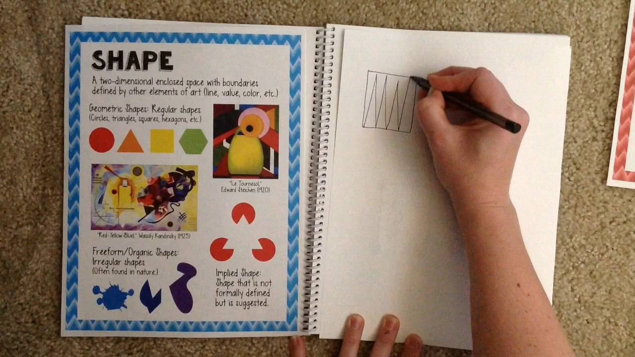 Geometric shape composition with an emphasis