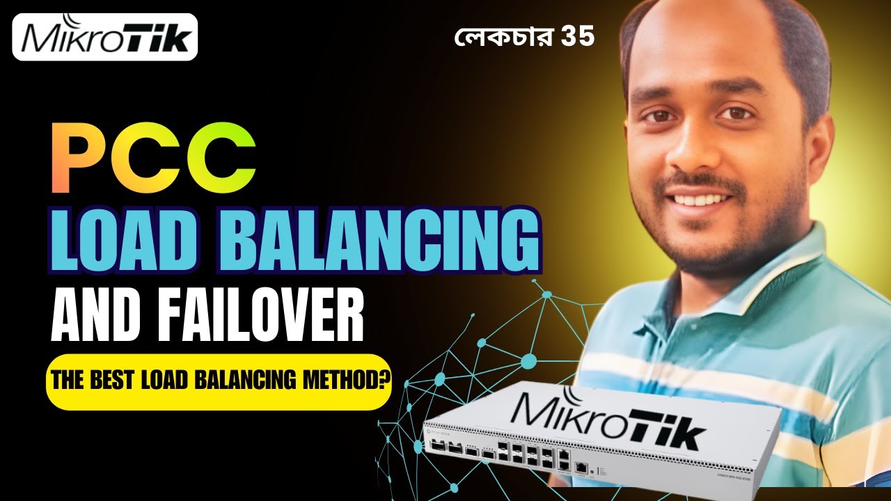 MikroTik PCC Load Balancing & Failover Configuration🔥 No Session Drop | ROS 7 Complete Guide
