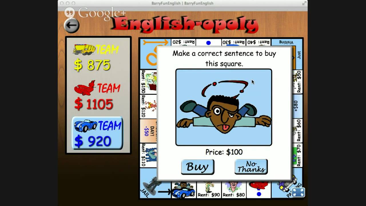 Beginner English Vocabulary Game Class, YouTube