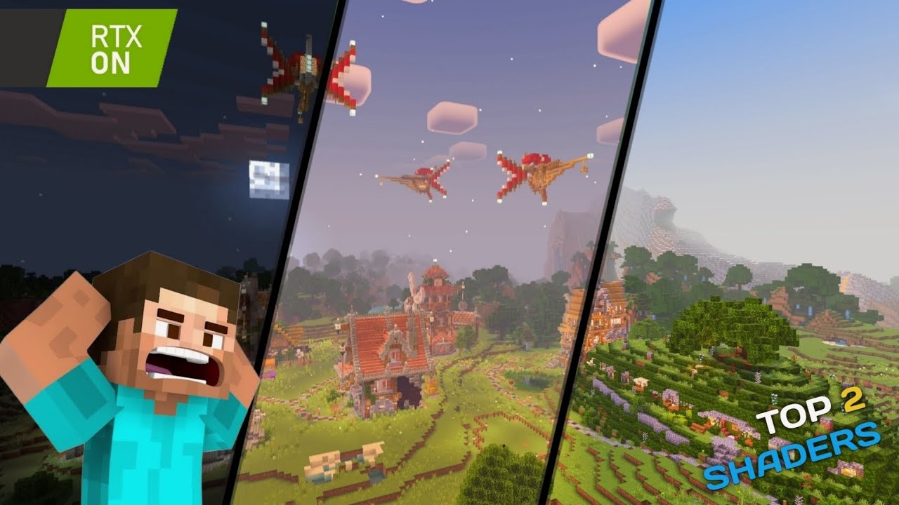 Minecraft top 2 shaders RTX VANILLA #rtx @minecraft - YouTube
