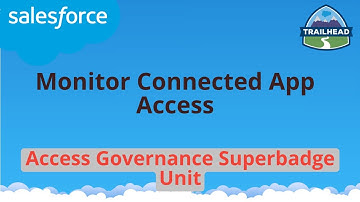Monitor Connected App Access | Access Governance Superbadge Unit | Salesforce