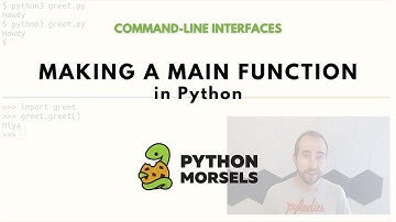 Making a main function in Python