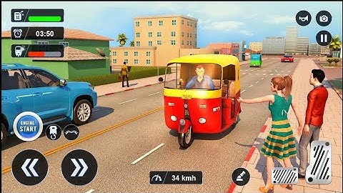 City  Tuk Tuk Driving 3D - Chingchi Rickshaw Auto Driver Simulator : Android Gameplay #2 