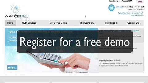 PodsystemM2M Freedom2Manage platform demo