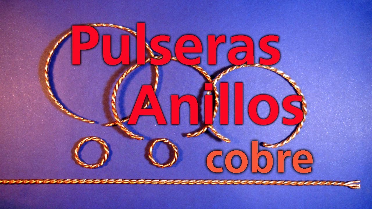 Cómo hacer pulseras y anillos con alambre de cobre torcido