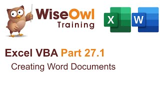 Excel VBA Introduction Part 27.1 - Creating Word Documents