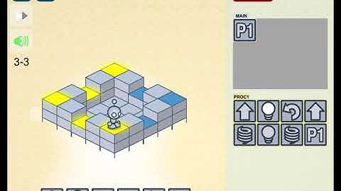 Lightbot : Code Hour level 3-3 one of possible solutions