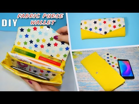 diy fabric purse wallet bag // wallet sewing tutorial - YouTube