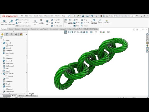 SolidWorks Tutorial - Necklace Chain