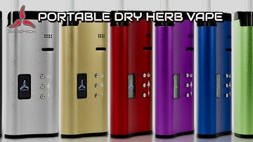 Sidekick Dry Herb Vape -  Ergonomic and sleek design, glass tip, removable battery.