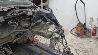 Honda CR-V, восстанавливаем после фронтального удара перекуп-авто.