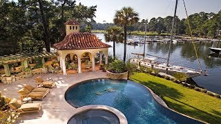 South Carolina Home Tour : Take a Rare Glimpse Into This Italian Inspired Waterfront Villa