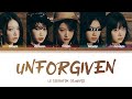 LE SSERAFIM || Unforgiven but you are Kazuha (Color Coded Lyrics Karaoke)