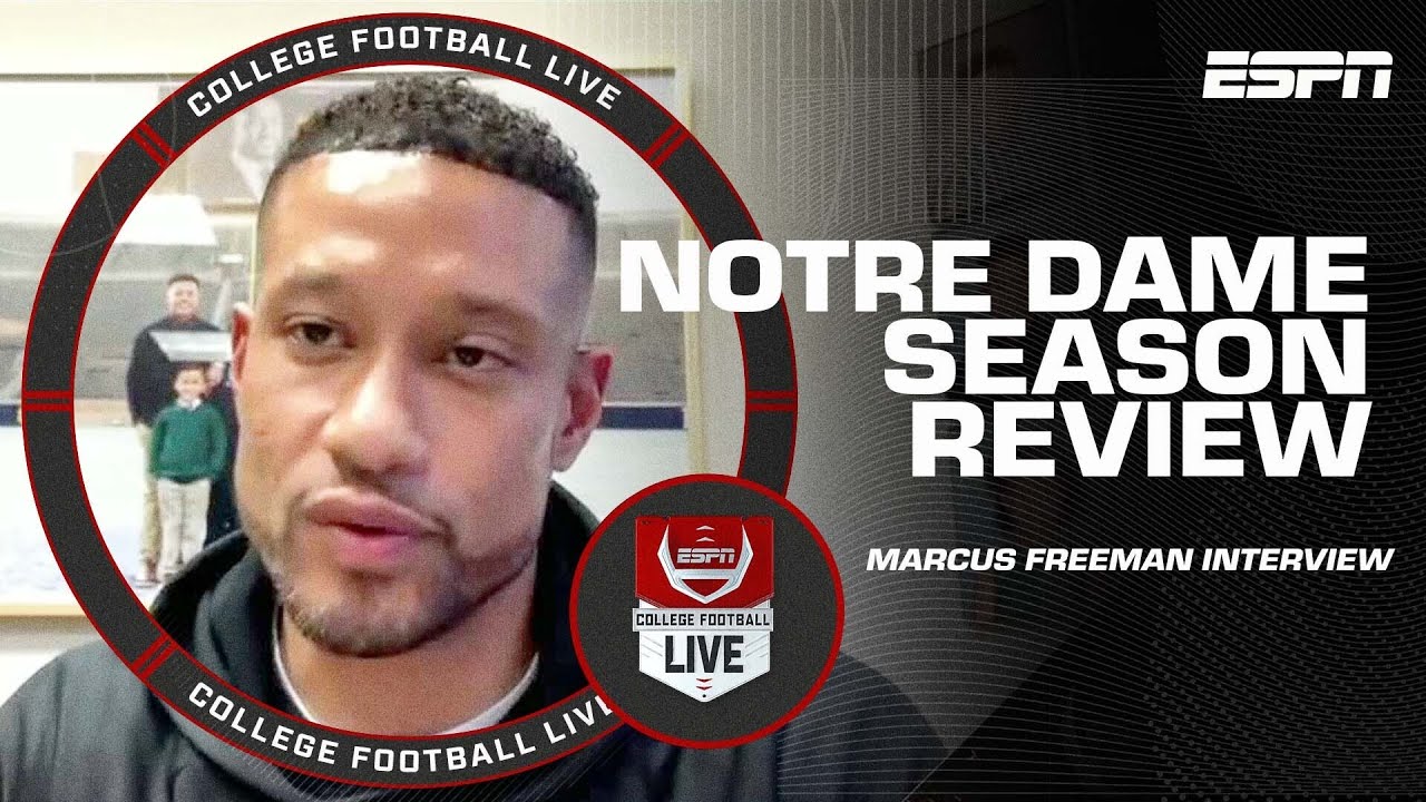 Marcus Freeman on Notre Dame's growing pains and finishing strong | College  Football Live - YouTube