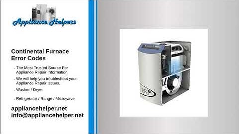 Continental Furnace Error Codes