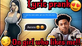 LUH KEL - “Pull Up” | LYRIC PRANK ON GIRL WHO LIKES ME🤤**GONE WRONG**