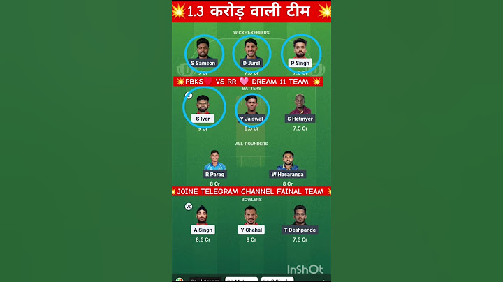 PBKS vs RR Dream11 Prediction | PBKS vs RR Dream11 team of today match | PBKS vs RR 2025 | #dream11
