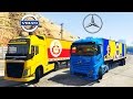 4 Büyükler Futbol Takımı Tırları Arabalar Otobanda Yarışıyor - GTA 5