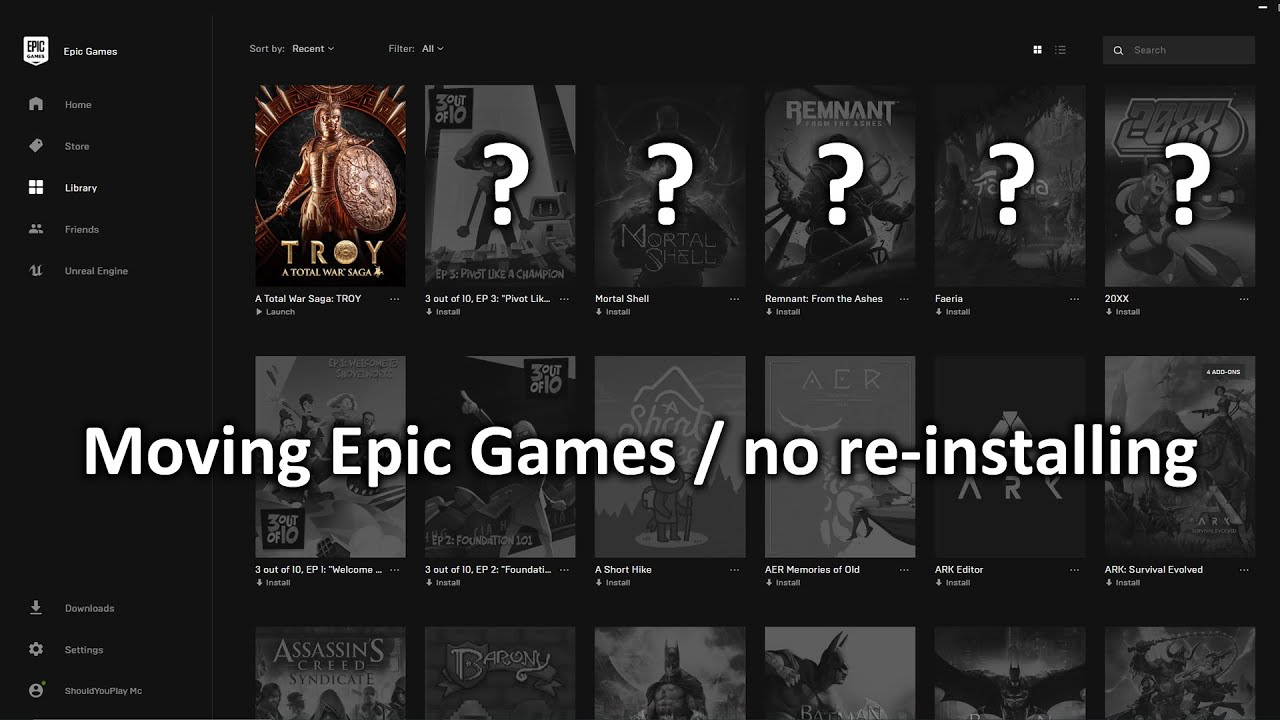 How do I install a game using the Epic Games Launcher? - Epic Games Store  Support