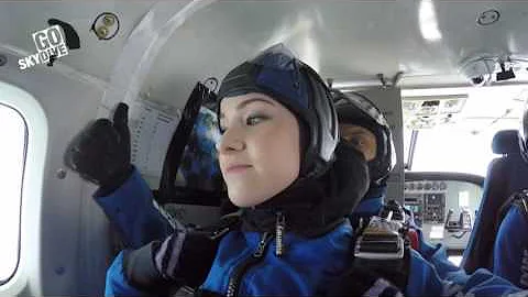 Natasha Nolan's charity skydive from 15,000ft