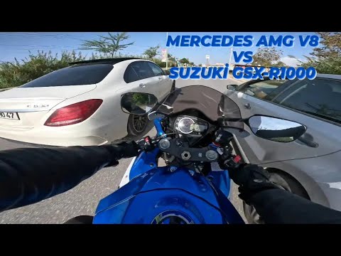 MERCEDES AMG V8 VS SUZUKİ GSX-R1000