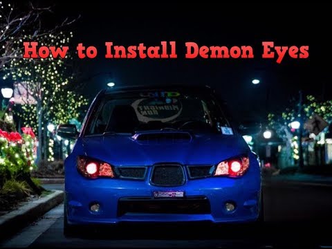 How to Split Headlights Install Demon Eyes DIY – 2007 Subaru WRX