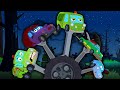 Happy and Sweety |Scary Vehicles Finger Family | Finger Family Rhyme For Kids