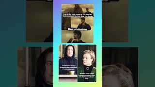 Harry Potter Movie Better Than Book Scene + Snape Face McGonagall Roast Meme #harrypotter #shorts