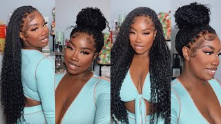 Curly Bohemian Knotless Braided Full Lace Wig Install FT YWIGS HAIR | Multiple Styles
