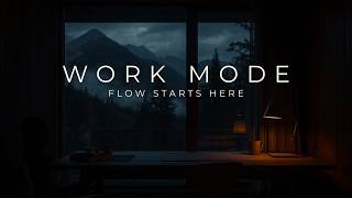 Deep Focus Music • Work Mode • Rainy Mountain Cabin Ambience for Deep Work & Concentration • 2 Hours