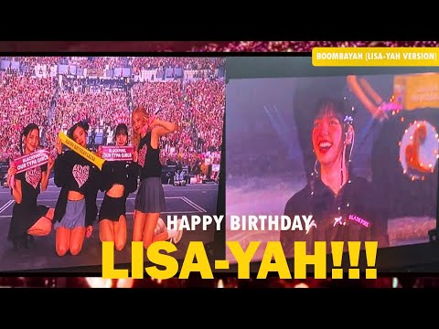 Happy Birthday LALISA! + Boombayah (Lisa-yah Ver.) Encore - #bornpinkinmanila 032623 - DAY 2