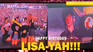 Happy Birthday LALISA! + Boombayah (Lisa-yah Ver.) Encore - #bornpinkinmanila 032623 - DAY 2