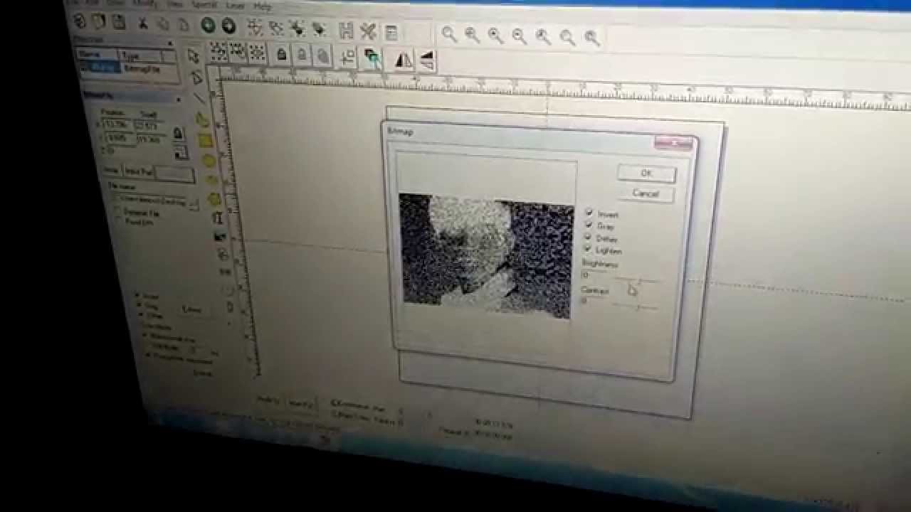 Laser Bitmap How to mark bitmap pics on SS---POSSIBLE Laser - YouTube