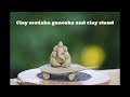 How to make simple clay ganapati easy eco friendly clay ganesha  ganesha chathurti 2021